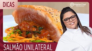 SALMÃO UNILATERAL e ESPAGUETE DE LEGUMES com Dayse  DICAS MASTERCHEF [upl. by Valda]