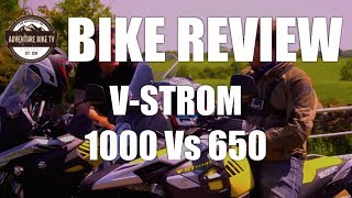 BIKE TEST Suzuki VStrom 1000 Vs 650 [upl. by Ensoll60]