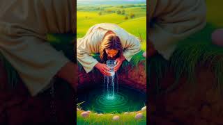 jesus is drinking water🥤🥥 jesus jesuschrist christian god [upl. by Latta]