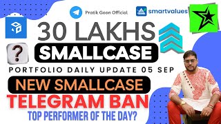 New Smallcase purchased  Telegram banned me  Defence stocks down Smallcase Portfolio Daily Update [upl. by Oidivo]