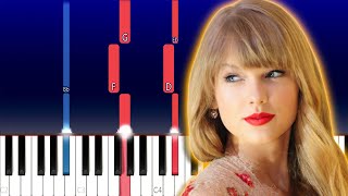 Taylor Swift  cardigan Piano Tutorial [upl. by Ayortal224]