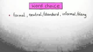 How to distinguish between formal standard and informal English  Englisch  Wortschatz [upl. by Jojo]