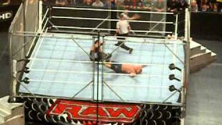 John Cena vs Undertaker vs Sheamus STEEL CAGE WWE TITLE 08302010 Boston MA [upl. by Rekrap]