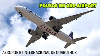 Aviões Pousando no Aeroporto Internacional de Guarulhos  GRU AIRPORT GRU [upl. by Leavitt]