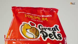 GRANULADO PREMIUM DIATOMITA BRANCA DA GREAT PETS [upl. by Burrton]