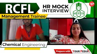 HR Mock for RCFL Management Trainee  Chemical Engg  Start Interviews Preparation with YourPedia [upl. by Jessica]