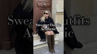 30 stylish aesthetic sweater outfitsootd oldmoneyfashion outfitideas sweat fashioninspo fw24 [upl. by Abla]