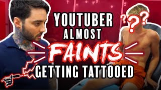 Tanner Braungardt gets a NEW TATTOO PAINFUL by Romeo Lacoste [upl. by Enahpets]