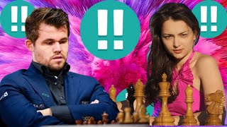 Perfect chess game 170 Magnus Carlsen vs Alexandra Kosteniuk [upl. by Jaehne]