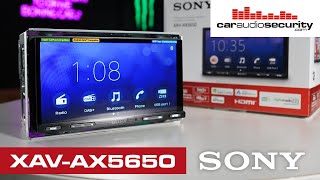 Sony XAVAX5650D CarPlay amp Android Auto Car Stereo  Car Audio amp Security [upl. by Eiramana716]