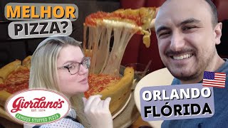 Giordanos Onde comer em Orlando  Dica de Restaurante  Pizza Famosa de Chicago [upl. by Sutton122]