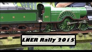 Leyland Society of Model Engineers LNER Rally 2015  Live Steam [upl. by Elodea]