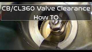 How to Adjust Valve Clearance Honda CB360 CL360 [upl. by Chatterjee203]