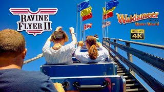 2022 Ravine Flyer II Roller Coaster On Ride Back Seat 4K POV Waldameer Park [upl. by Brenk]