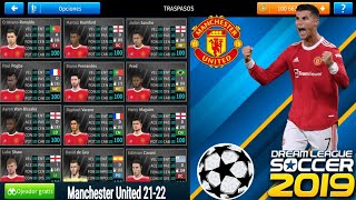 Plantilla De Manchester United 2122 Para Dream League Soccer 2019 Normal y Al 100 [upl. by Diao42]