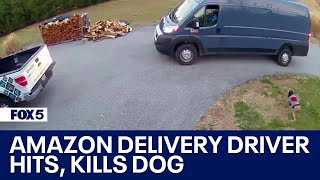 Video shows Amazon delivery driver hitting killing dog at Maryland home  FOX 5 DC [upl. by Inglis]