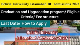 Bahria University  BU admission 2023  How To Apply for Bahria University Admission 2023 [upl. by Pliner588]