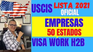 LISTA Empresas Visa trabajo USA H2B [upl. by Funda]