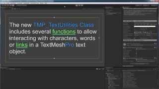 TextMesh Pro  Interacting with text objects using the TMPTextUtilities class [upl. by Surtemed741]