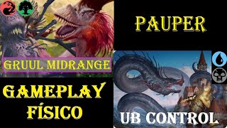 Gruul Midrange Vs UB Control PAUPER Gameplay Físico mtgpauper mtgpaupergameplay [upl. by Sulohcin441]