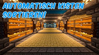 Automatisches Lagersystem  Minecraft Tutorial 1201 [upl. by Eustis]