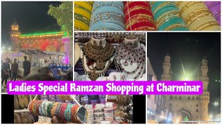 Shopping Around Charminar in 4K  Ramzan ki Raunaq streetshopping viral trendingvideo charminar [upl. by Helaine]