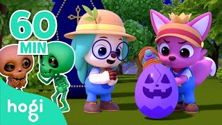 🎃 Old MacDonald Had Spooky Eggs and More｜Halloween Songs for Kids｜Hogi Halloween｜Hogi Pinkfong [upl. by Fritz]