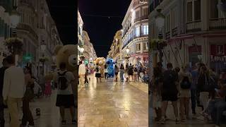 Evening walk along Calle Larios in Malaga City Spain 😊😮 🇪🇸 shorts krieljan malaga travel [upl. by Cam460]