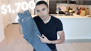 John Elliott Leather Suede Sweatpants Unboxing  Try On [upl. by Heti]