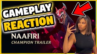 NAAFIRI Gameplay Champion Trailer REACTION  League of Legends Champion Gameplay [upl. by Tomkin]