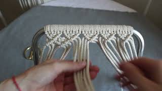 DIY Macrame Chair Tutorial 2  Macrame Stool [upl. by Euphemiah]