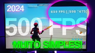 COMO AUMENTAR SEU FPS NO FORTNITE MUITO FÁCIL FORTNITE PC FRACO 500FPS [upl. by Mayrim]