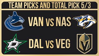 NHL Picks amp Predictions Today 5324  NHL Picks Today 5324  Best NHL Bets [upl. by Itnavart]