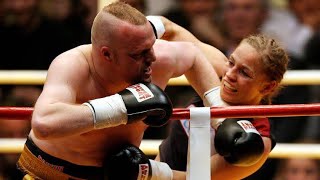 Mixed Boxing TV Man vs Pro Boxer Woman  Stefan Raab vs Regina Halmich II  2007 boxing mixed [upl. by Anwadal]