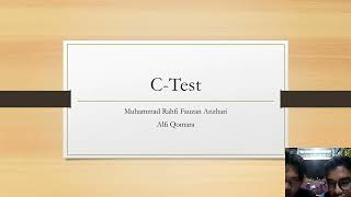 Test Reading Comprehension and CTest [upl. by Nilcaj756]