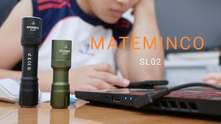 รีวิวไฟฉาย Mateminco SL02 1865018350 พร้อม usbport ที่ท่อ [upl. by Nikos104]