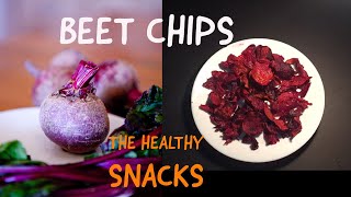 Homemade Crispy Beetroot Chips  How to Make Healthy Beet Chips [upl. by Elbart627]