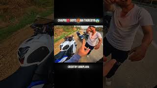 CHAPRI🥵 RIDER 😡NA THUK DIYA😱😲 PAR 😤😤shortsfeed zx10r motovlog [upl. by Nahtad]