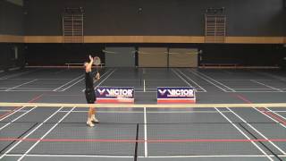 Badminton Schlagtechnik Smash  Schmetterschlag Badminton How To Smash in Badminton [upl. by Trygve415]