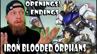 Gundam IronBlooded Orphans Openings amp Endings Reaction [upl. by Anifesoj86]