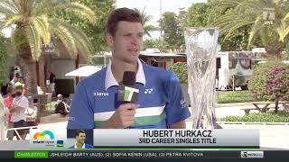 Hubert Hurkacz  2021 Miami Open Final Champions Interview [upl. by Chere]