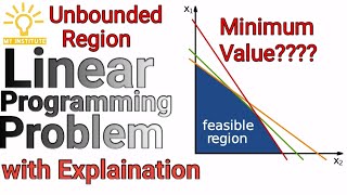 Lpp class12 Minimum Value with Unbounded region [upl. by Jacobson439]