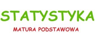 Statystyka mediana dominanta wariancja średnia ważona odchylenie stand [upl. by Catarina]