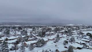 Las Vegas New Mexico drone snow update Oct 8 2024 [upl. by Eudoca]