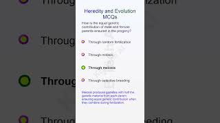 TOP 50 MCQ Heredity and Evolution Part 4 [upl. by Renee863]