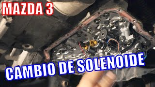 Como cambiar UN solenoid DE TRANSMISION a un mazda 3 [upl. by Abekam]