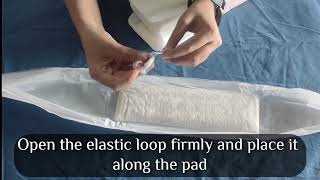 How to Use Maternity Pad with belt  How to Use Sanitary Pad with Belt  After Delivery Pads [upl. by Kienan]