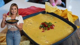 The BEST 10 Minute CHILE CON QUESO DIP [upl. by Aicilet192]