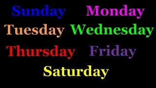 The Days of the Week Song Starting with Sunday  Silly School Songs [upl. by Waldon]