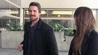 Oscar Nominee Christian Bale Is All Smiles After Valentines Day With Wife Sibi [upl. by Benson556]